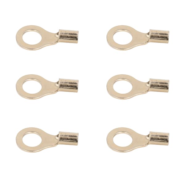 6GA Koppartrådsöglor 12mm Innerdiameter Ringterminalkontakter för Distributionsbox Fordon