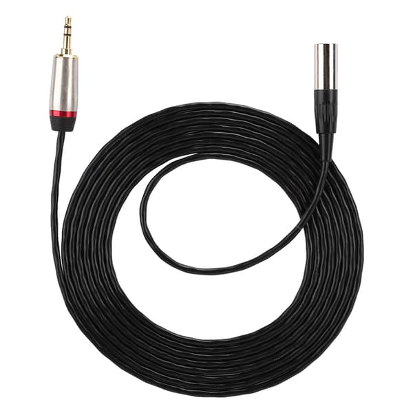 3,5 mm han til Mini XLR 3-benet han lydkabel 3 meter til kamerafotografering