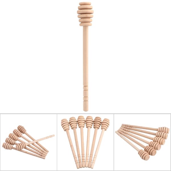Træ Honning Dyppestav Sæt 50 stk 16 cm Længde