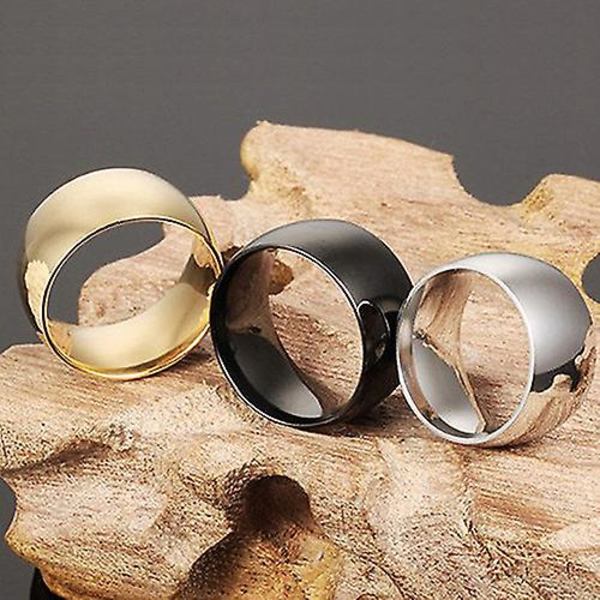 Mænd Kvinder Titanium Rustfrit Stål Band Ring Bryllup Engagement Lover smykker Silver 11