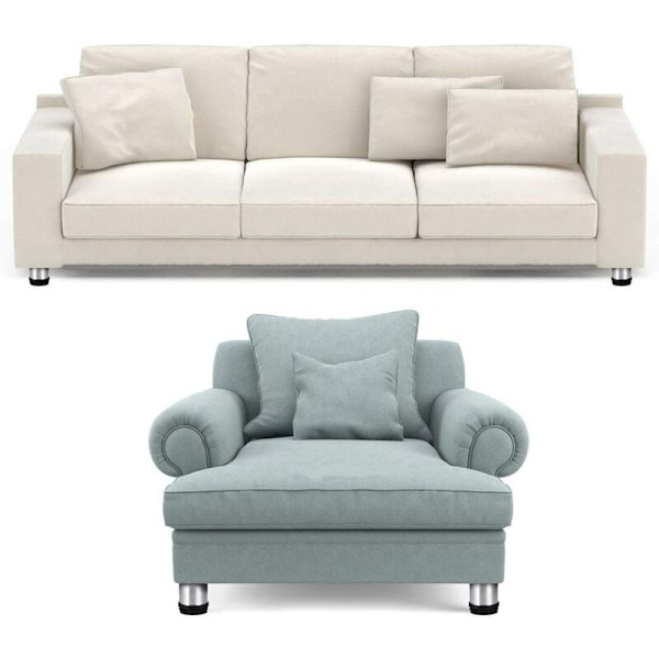 Fortykkede sofaben i børstet rustfrit stål Justerbare møbelfødder (4 stk 50*100 mm fortykket (ABS base)) holdbart