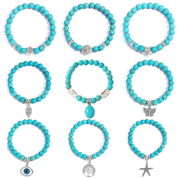 Armband Stenblå Modesmycken B2469 S2208-11