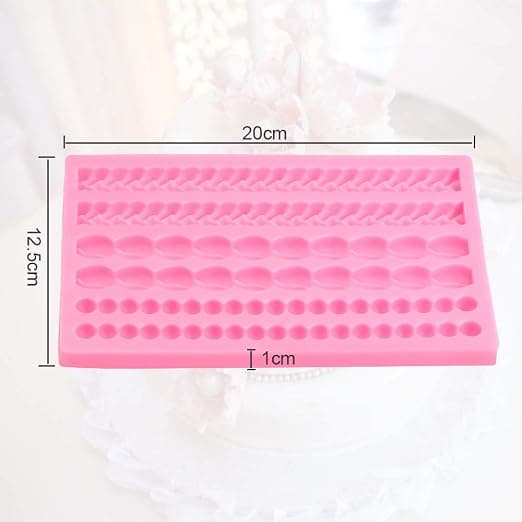 Silikonperlefondantform Perlekjede for Myk Fondantperle