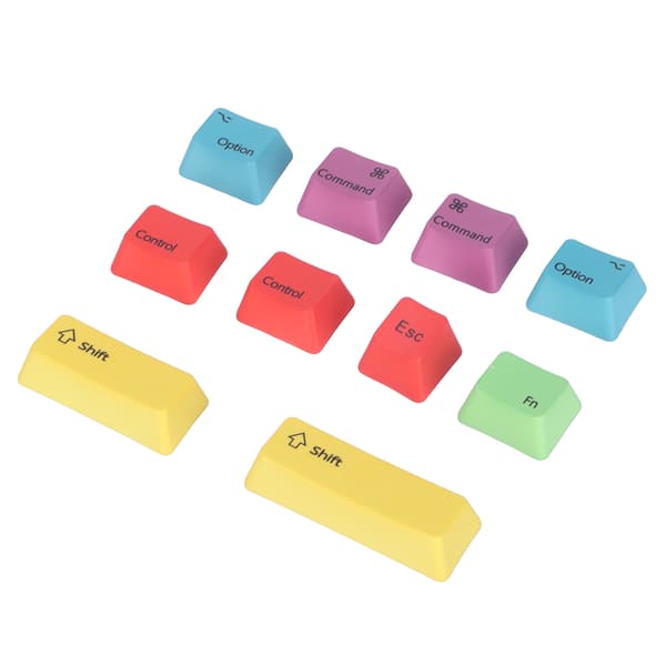 PBT Keycaps Lyse Farger Termisk Sublimering Erstatningstaster