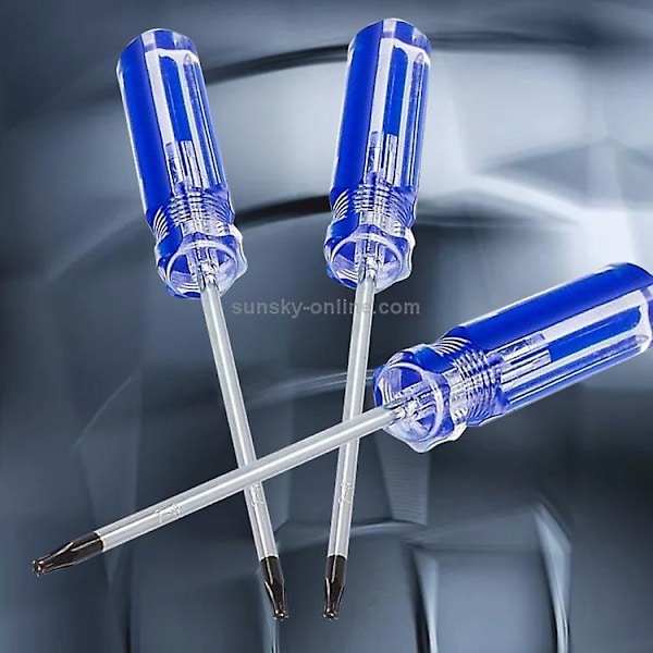 T10 manuaalinen Torx-ruuvimeisseli rei'illä, satunnainen väritoimitus