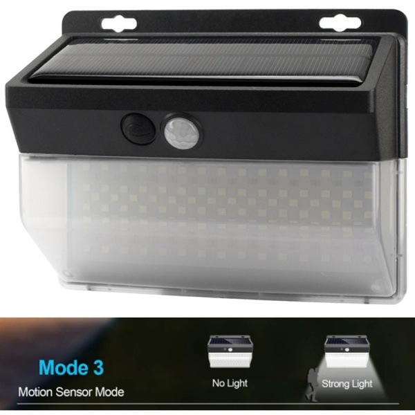 (206 lampor 1 pack) led solcellsvägglampa människokroppens infraröda ljussensor