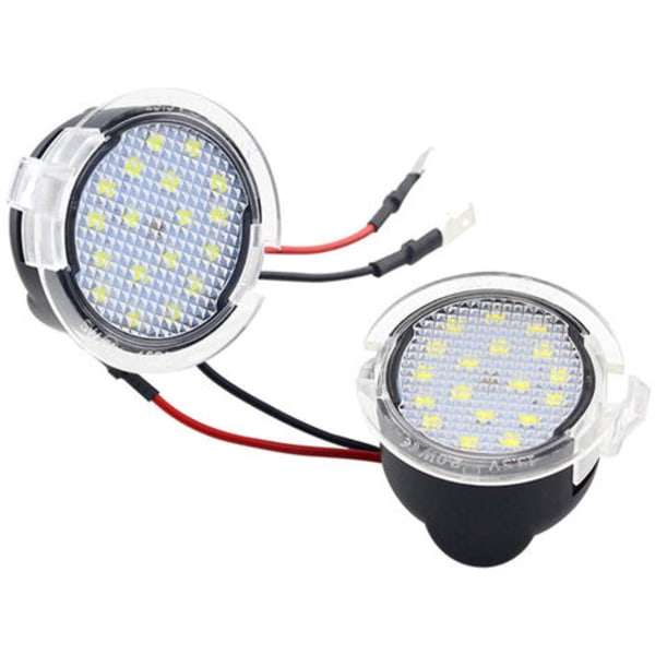 2 STK 18 LED under speil pyttlys For Ford Mondeo S-Max EDGE Explorer F-150, modell: 32