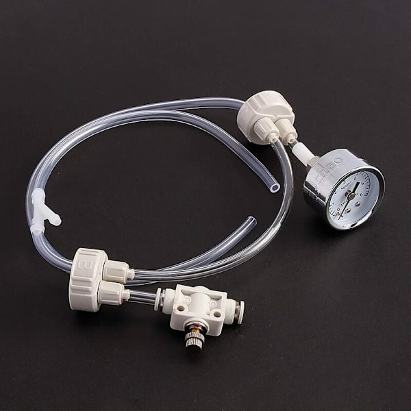 DIY CO2-system för växtakvarium, CO2-akvariumtillbehör, DIY CO2-generator med trycktestare och luftflödeskontroll