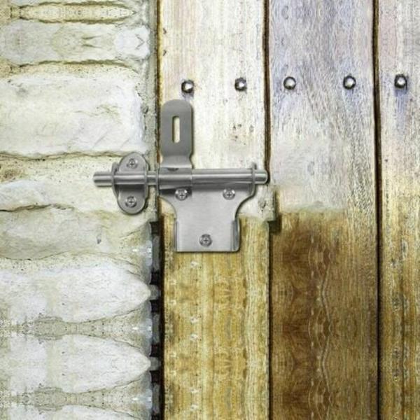 Ruostumattomasta teräksestä valmistetut liukuoven salvat Oven turvasalvat ruuveilla kylpyhuoneen oveen Puinen ovi lemmikin ovi Makuuhuone
