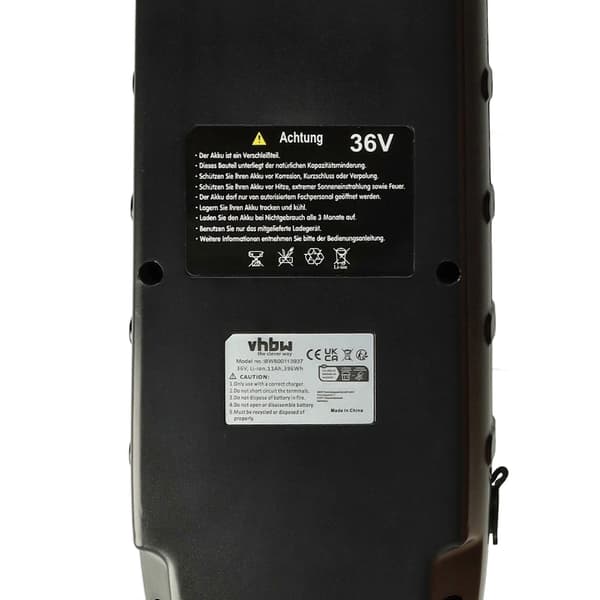 MATCHEN: ENERGIE-S300 E-cykel (11 Ah, 36 V, Li-Ion) - Sort schwarz
