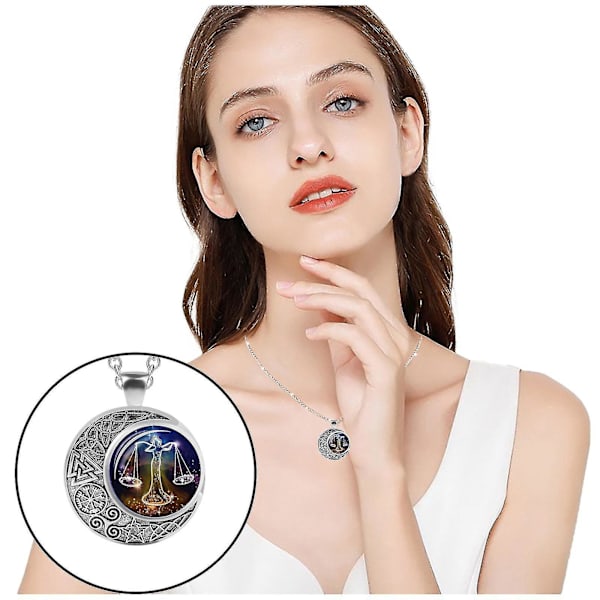 12 Constellation Moon Halskjede gaver til mamma presenterer for kvinner hennes jenter