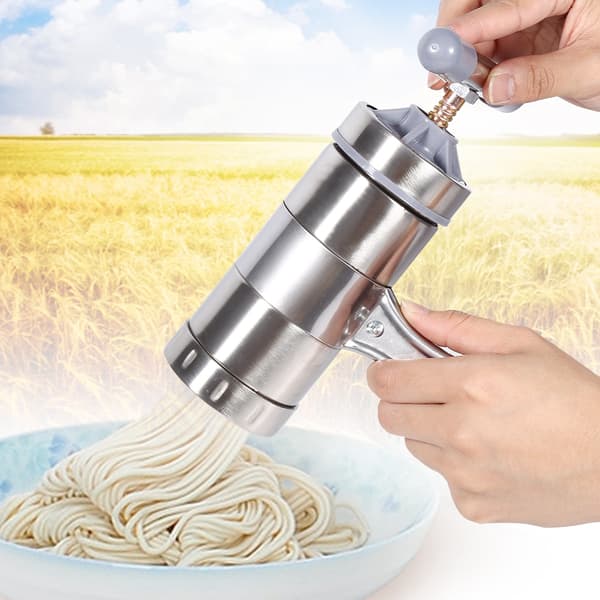 1 stk Manuell Pastamaskin i Rustfritt Stål Noodle Press Machine