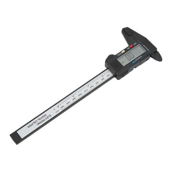 Digital skydelære 150 mm kulfiber LCD-display