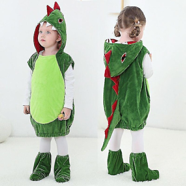 Lasten Halloween-vaatteet, dinosaurusvaatesetti, lasten söpö cosplay-asu, päiväkodin sarjakuvaesitys, pojat ja tytöt XL