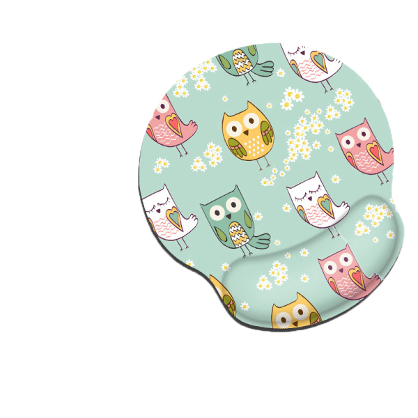 Lent Bounce Memory Foam Wrist Mus Pad - Söt Uggla