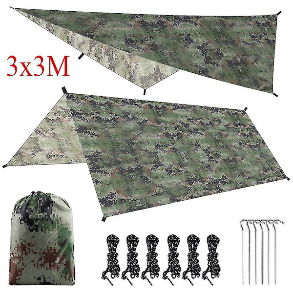 3*3m Turisttält Baldakin Tarp Tältskärm Ultralätt