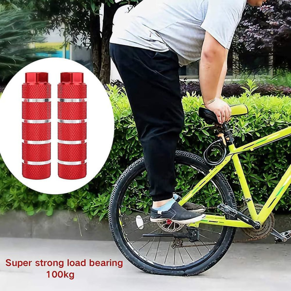 8 mm:n pyörätapit alumiinista luistamattomat Bmx-tapit, universal, 1 parin jalkatapit Stunt-pedaali, urheilutarvikkeet maastopyörälle, bmx:lle, maantiepyörälle, mtb