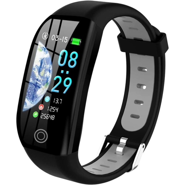 Connected Watch Dame Menn Barn IP68 vanntett tilkoblet armbånd Fargerik skjerm smartklokke med hjertefrekvens skritteller S