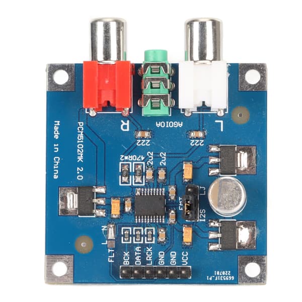 DAC-dekoderkort I2S-indgang 32bit 384KHz dekodermodul 3,5 mm hovedtelefonudgangseffektforstærker