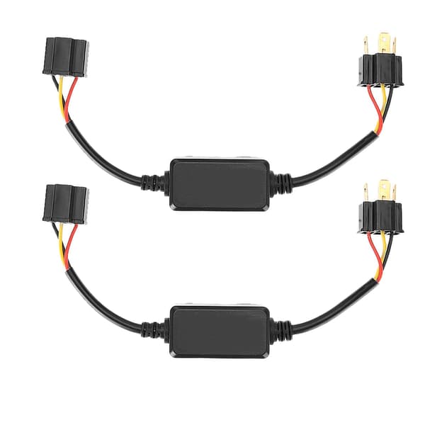 2 stk. bil LED-frontlysdekoder Anti-interferens feilfjerner filter radio lyd