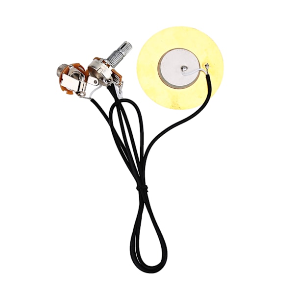 50mm Metall Piezo Pickup Transducer Förkopplad Förstärkare för Gitarrtillbehör