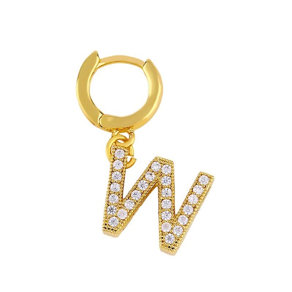 Örhängen Vintage Zircon Letter Modesmycken Ac8592 W