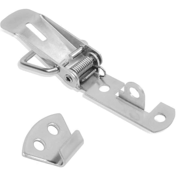 20 stk metalllåser med justerbare spaklåser, verktøykasse for maskinvare i rustfritt stål for skap, dør, boks, koffert uten lås (pute)