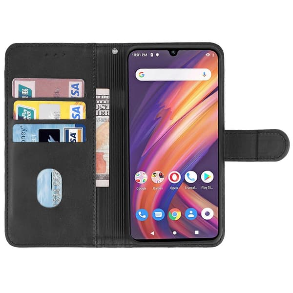 Læder telefoncover til Lenovo A6 Note Black
