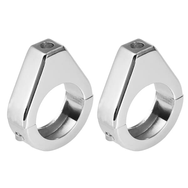Motorcykel Blinkersfäste i Aluminiumlegering 41mm Gaffelklämmor Silver
