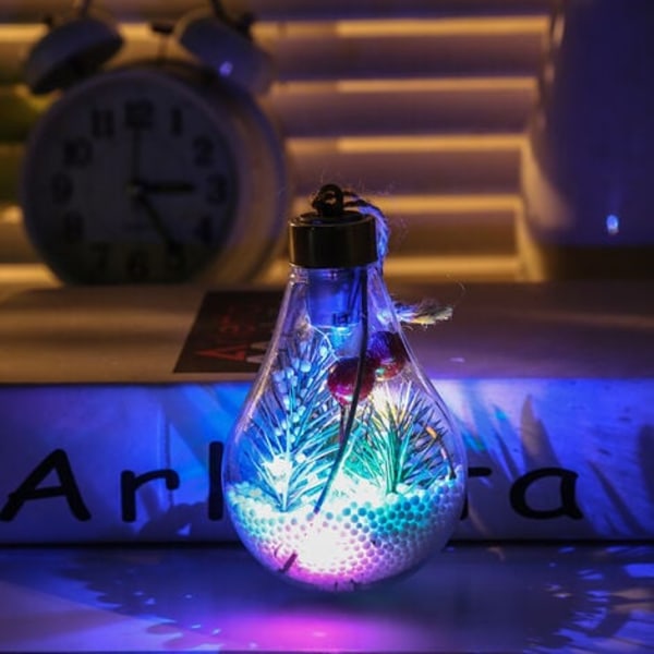 Packa klara LED julkulor hängande prydnader för julgran, bröllopsfest, juldekorationer