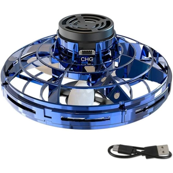 Bærbare droner til børn og voksne - Fly Ball-legetøj - 360° roterende minidrone og lyse LED-lys - Gaver til børn og voksne，