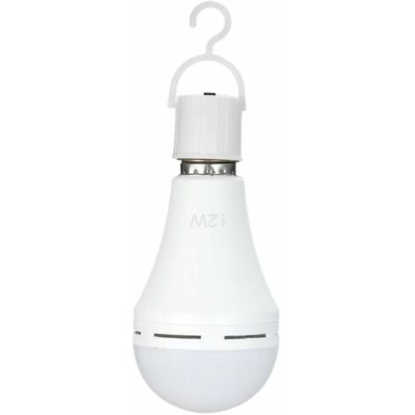 1st multifunktionella uppladdningsbara LED-nödlampor 12W 60W Motsvarande 6000K Ljusa utomhuslampor för P