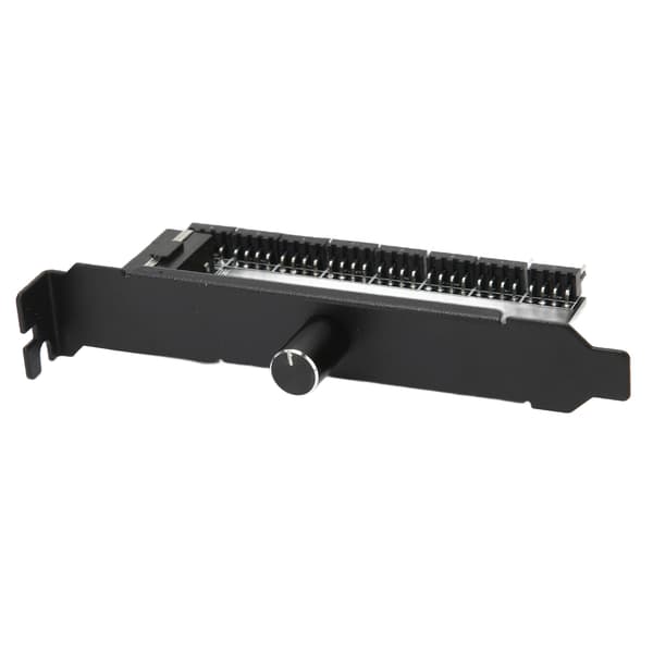12V 3Pin 4Pin 8-kanals fläkthastighetskontroller med ratt för dator CPU-chassi IDE-gränssnitt