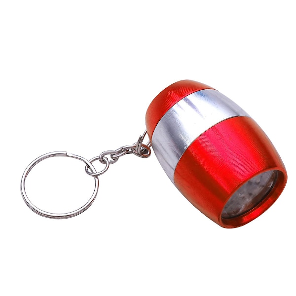 Liten ficklampa Nyckelringar Användbar nyckelhållare 6-leds Nyckelring Nyckeldekoration Liten present till män Kvinnor Vuxna (röd) Red