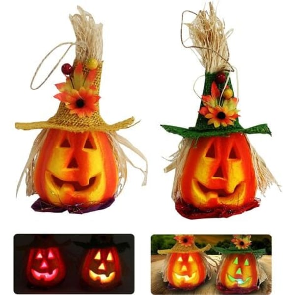 Stykker Halloween Skum Græskar Lantern Jack Græskar Blinkende Lantern Light Up Dekoration Spøgelseshus Dekorative Rekvisitter G