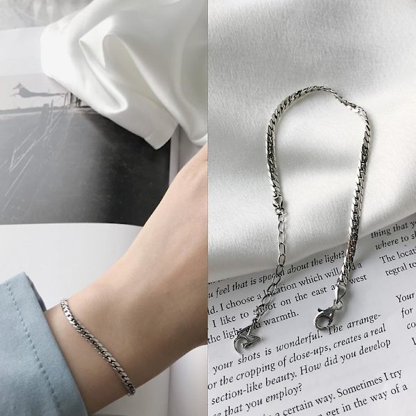 Armbånd sølv S925 Vintage motesmykker Ac7373