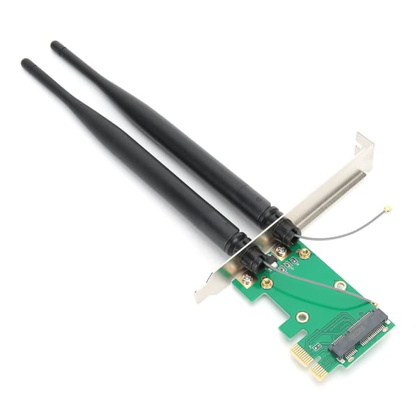 Mini PCIE til PCIE Adapterkort Trådløs Wifi Desktop Computer Netværkskonverter med 6DB Antenne