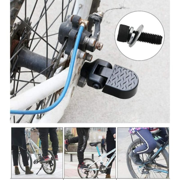 Bakre pedalcykeltillbehör (svart par (verktyg och sändningsskruvar)) för cykeltillbehör