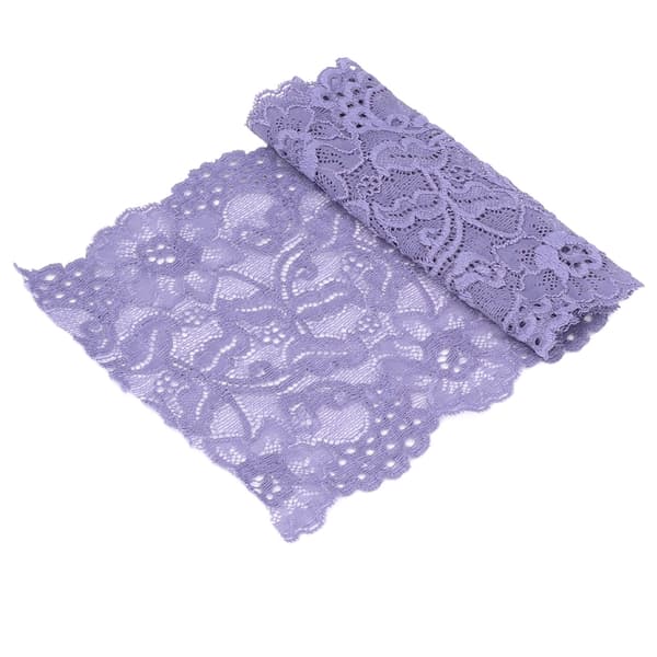 Blondebånd 17 cm bredt 10 meter elastisk trygt enkelt elegant klesplagg tilbehør blått