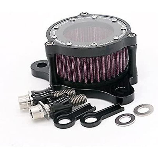 Cnc svart luftfilter intagsfiltersats för Har Ley Sportster Xl 883 1991-2016