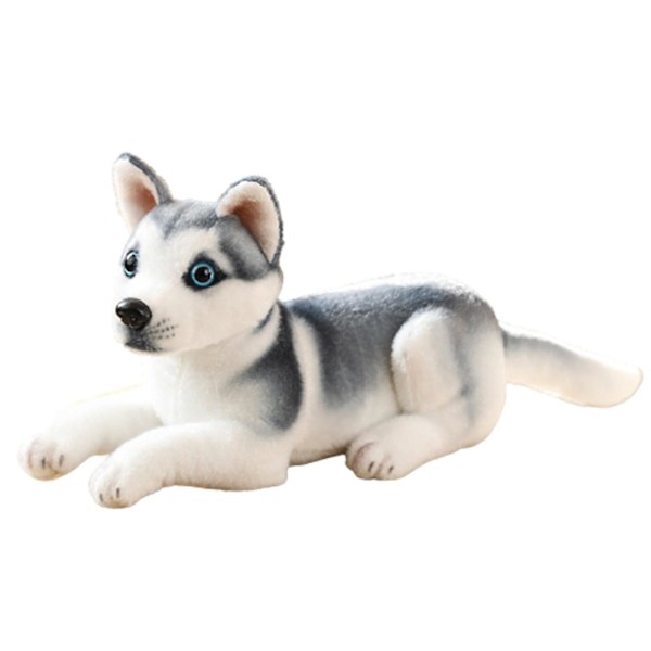 Simulering Dog Plysch Toy Mjuk stoppad docka 32cm Huskie