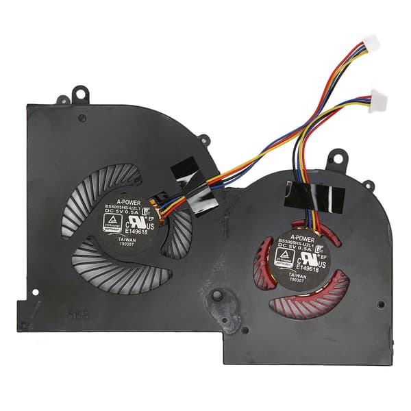 MSI GS65 16Q2 Laptop CPU GPU Kjølevifte 4 Pin Varmeavledning