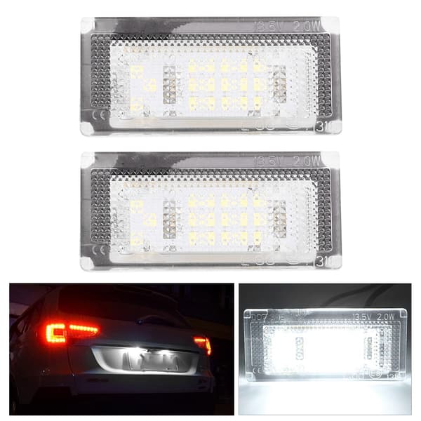 Mini Cooper S R53 2001 2006 Nummerpladelys 12V 18 SMD LED Lampe Par