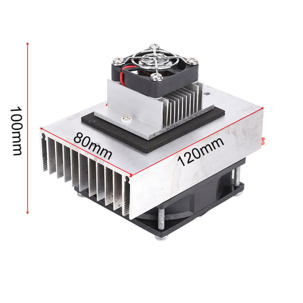 1 st DC12V Halvledarkylningssystem DIY Kit Mini Luftkonditionering