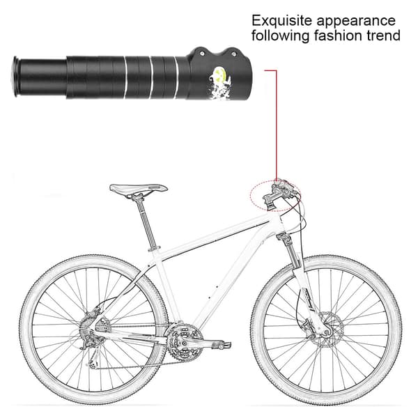 Cykelstyre Styrstam Förlängare Adapter 180mm