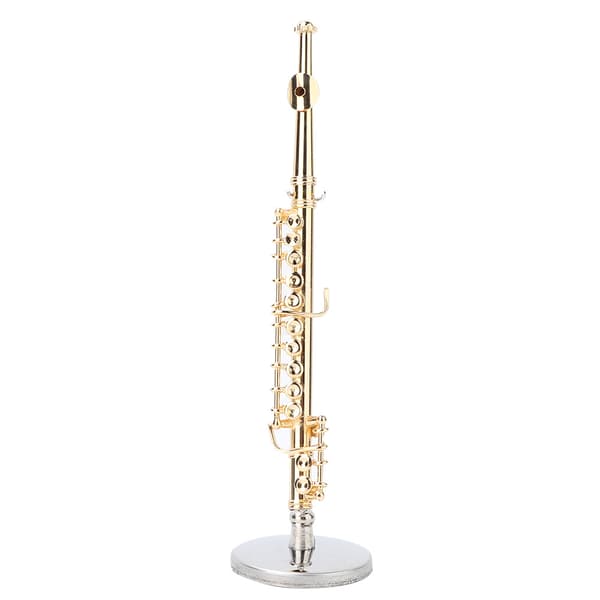 Mini gullfløyte modell - Musikkinstrumentgave til hjemmet