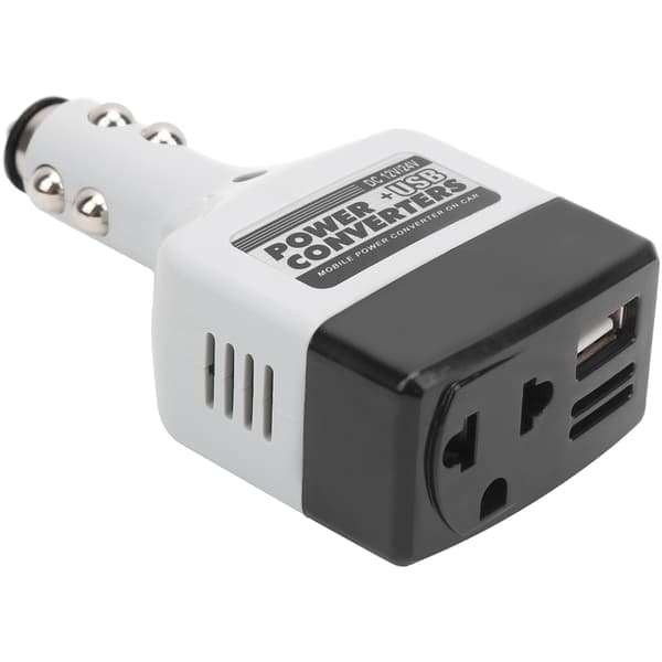12V 24V USB Bil Telefon Oplader Strøm Konverter Sort