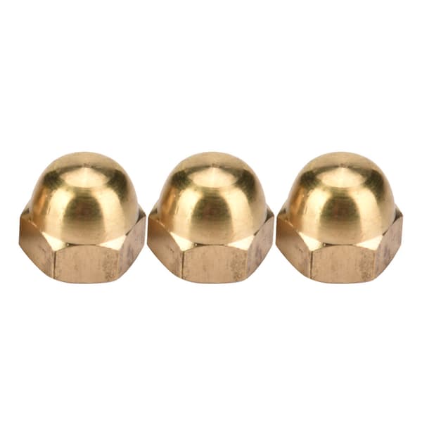 Messing Acorn Mutter Kit M8 10 stk. Dome Head Cap Hex Nuts Kjøretøyfester