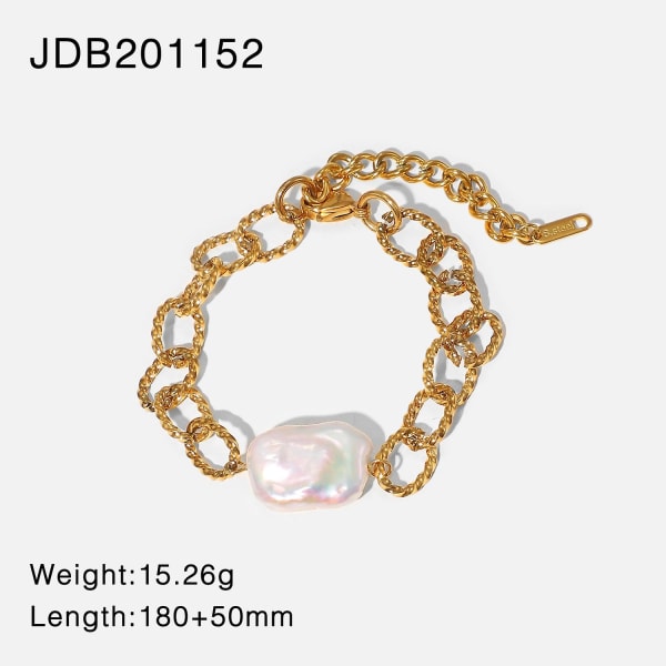 Rannekoru Baroque Pearl Daily Outfit Metallic Element B1515