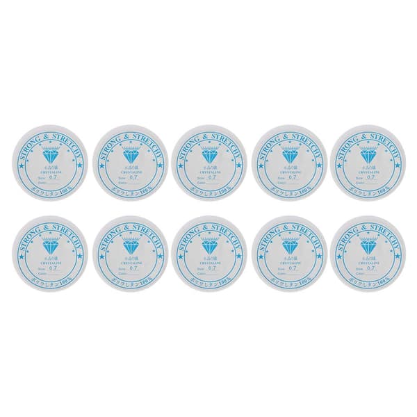 Krystal Elastisk Perlesnor 0,7 mm x 11 m Transparent Smykkefremstillingstråd